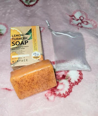 Lushora Turmeric & Kojic Acid Glow Soap Set – 1-Piece Handmade Face & Body Soap - Lushora beauty