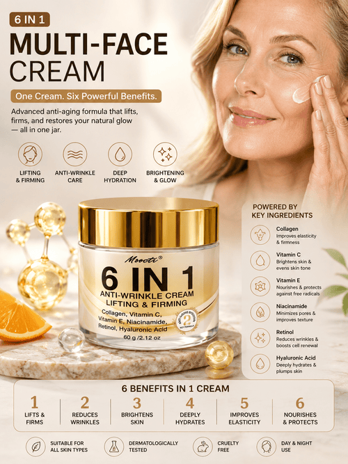 6-in-1 Collagen Anti-Wrinkle Lifting & Firming Cream - Lushora beauty