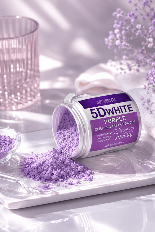 5D White Tooth Powder – Brightening & Fresh Breath Care - Lushora beauty