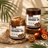 100% Unrefined Batana Oil – Nourishing Hair & Scalp Treatment - Lushora beauty