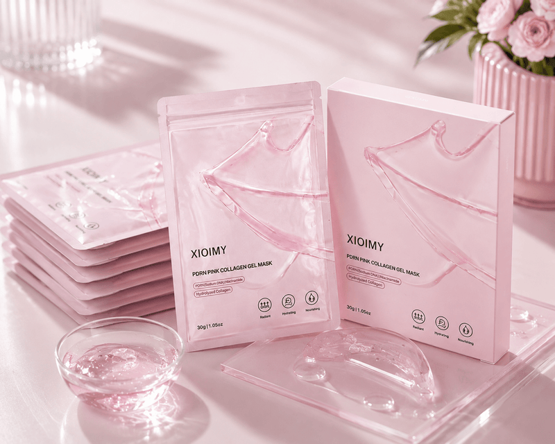 PDRN Pink Collagen Jelly Face Mask – 8pcs | Hydrating & Glowing Skin