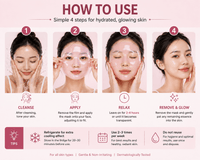 PDRN Pink Collagen Jelly Face Mask – 24pcs | Hydrating & Glowing Skin - Lushora beauty